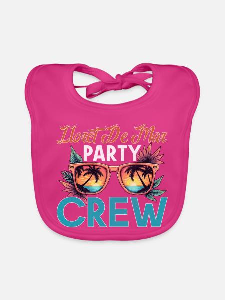 Lloret De Mar Crew - Baby Bio-Lätzchen - Fuchsia