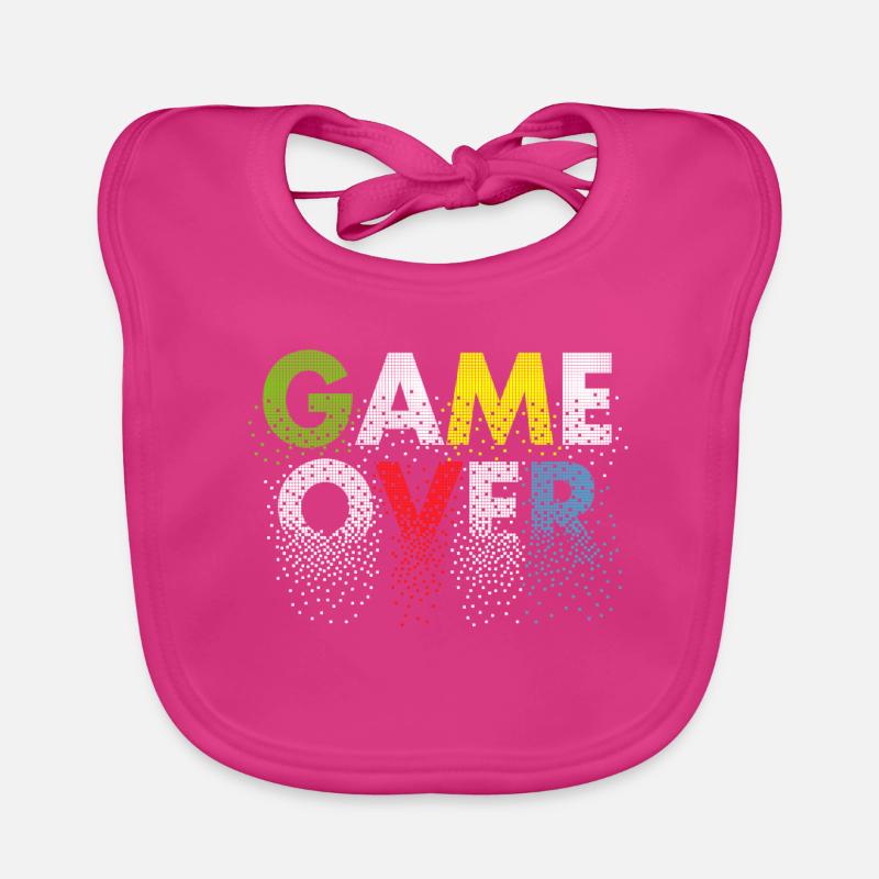 Game Over - tolle Geschenkidee Baby Bio-Lätzchen