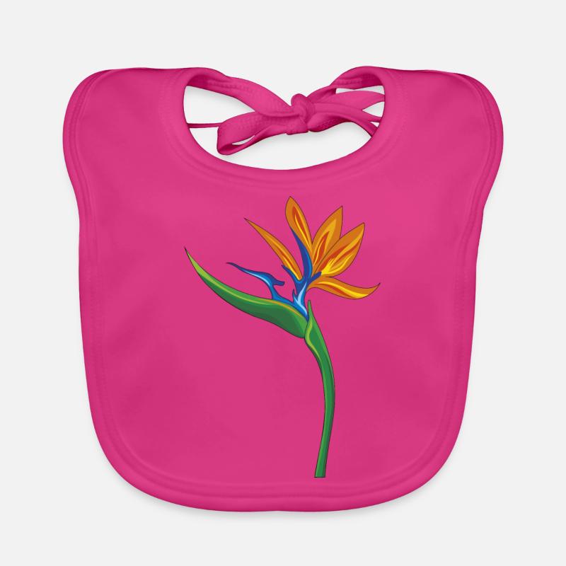 fleur strelitzia Bavoir bio Bébé
