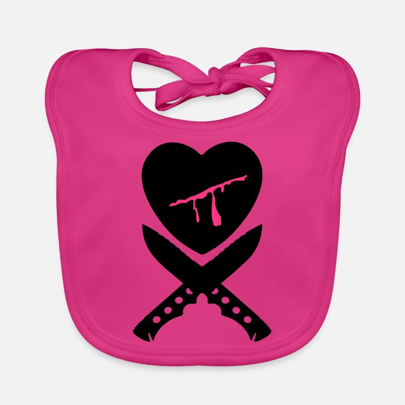 bleeding heart Organic Baby Bibs
