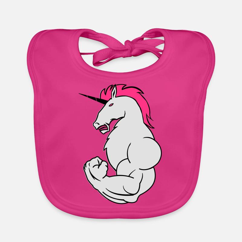 bodybuilding_einhorn_02 Baby Bio-Lätzchen