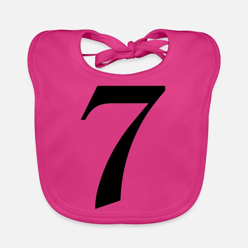 7 - Bavoir bio Bébé - fuchsia