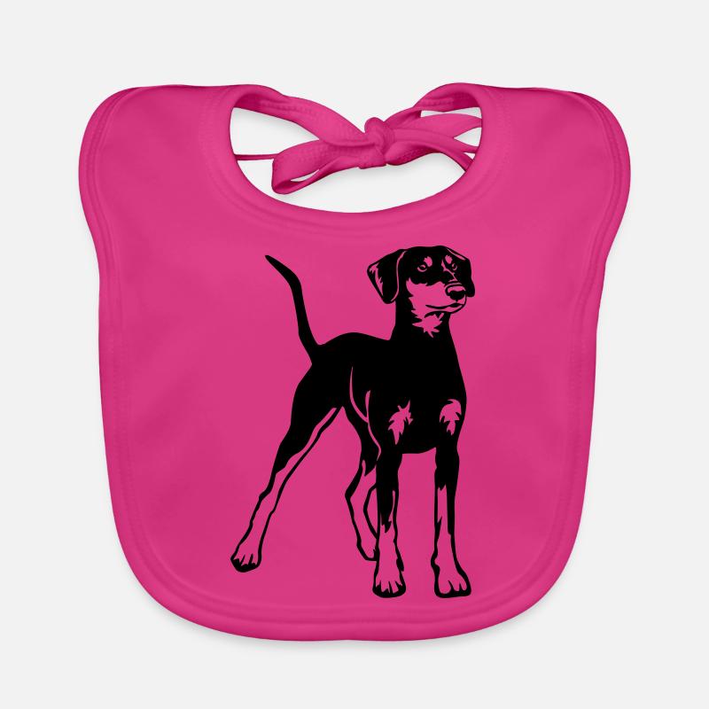 Deutscher Pinscher Baby Bio-Lätzchen