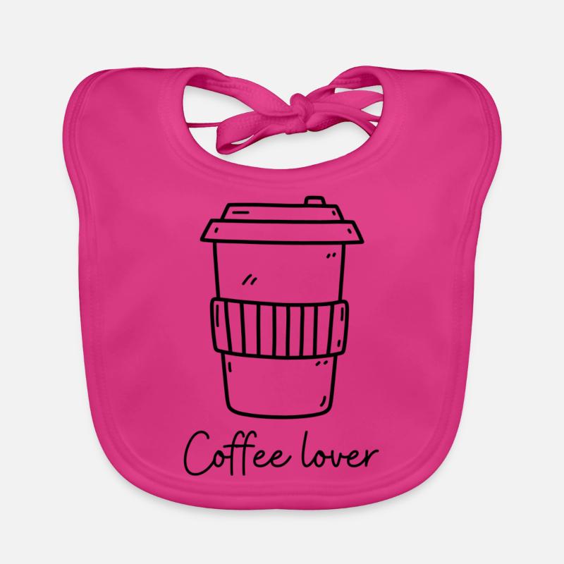 Coffee Lover Bavoir bio Bébé