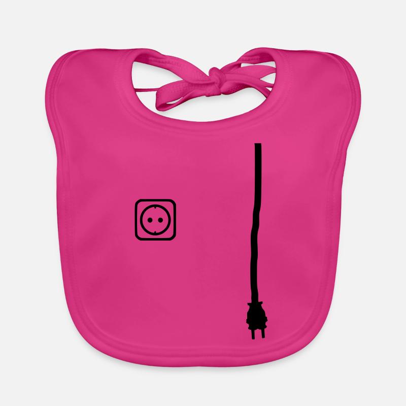 Connector and socket to put power on things Organic Baby Bibs
