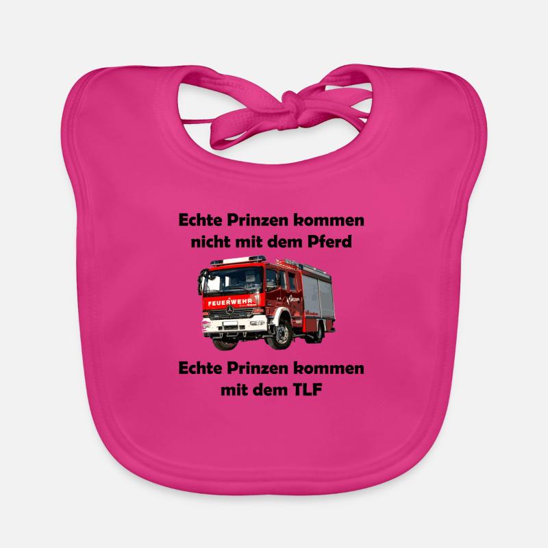 Echte Prinzen - TLF Version - Baby Bio-Lätzchen - Fuchsia