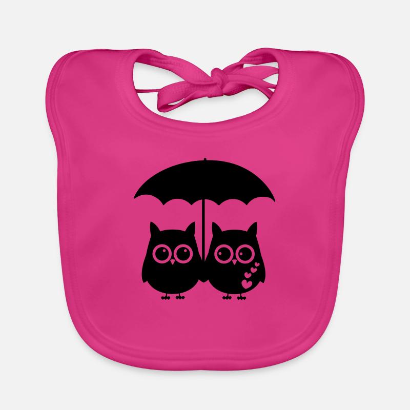 Amour de hibou Bavoir bio Bébé