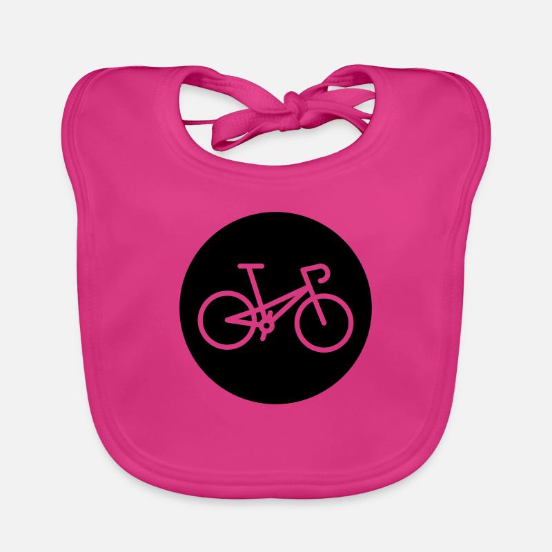 Vélo - Vélo - Bavoir bio Bébé - fuchsia