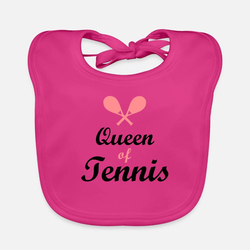 tennis - Bavoir bio Bébé - fuchsia