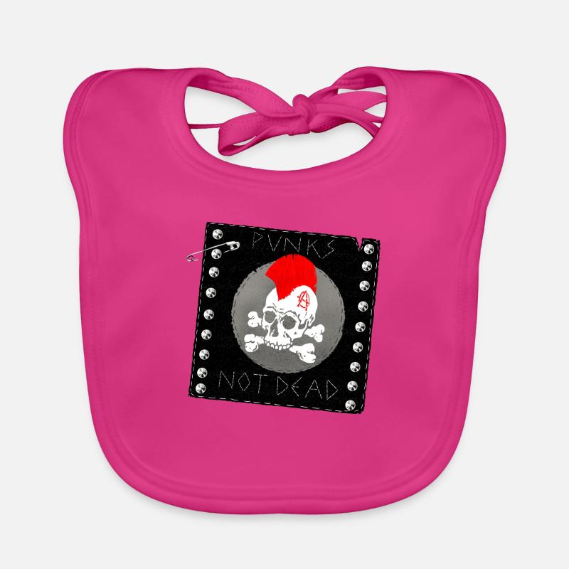 punks pas patch mort Bavoir bio Bébé