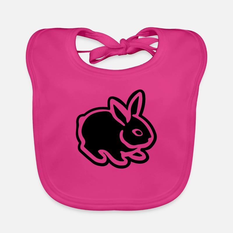 Cute Bunny Rabbit 08 Bavoir bio Bébé