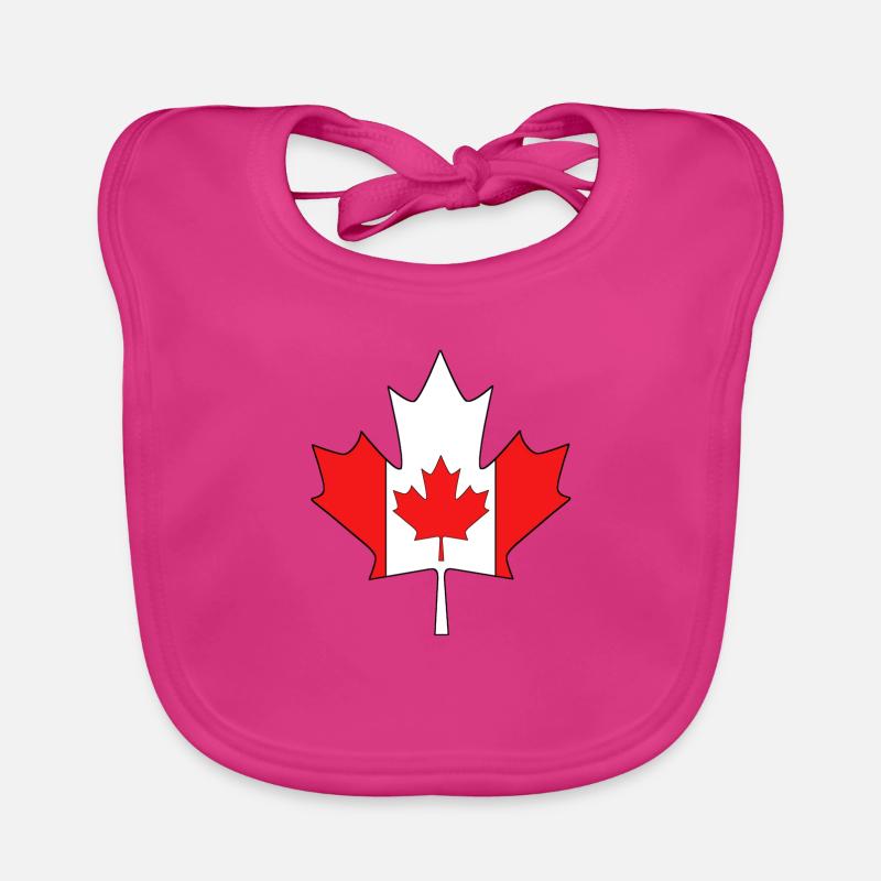 Feuille d'érable canadienne Bavoir bio Bébé
