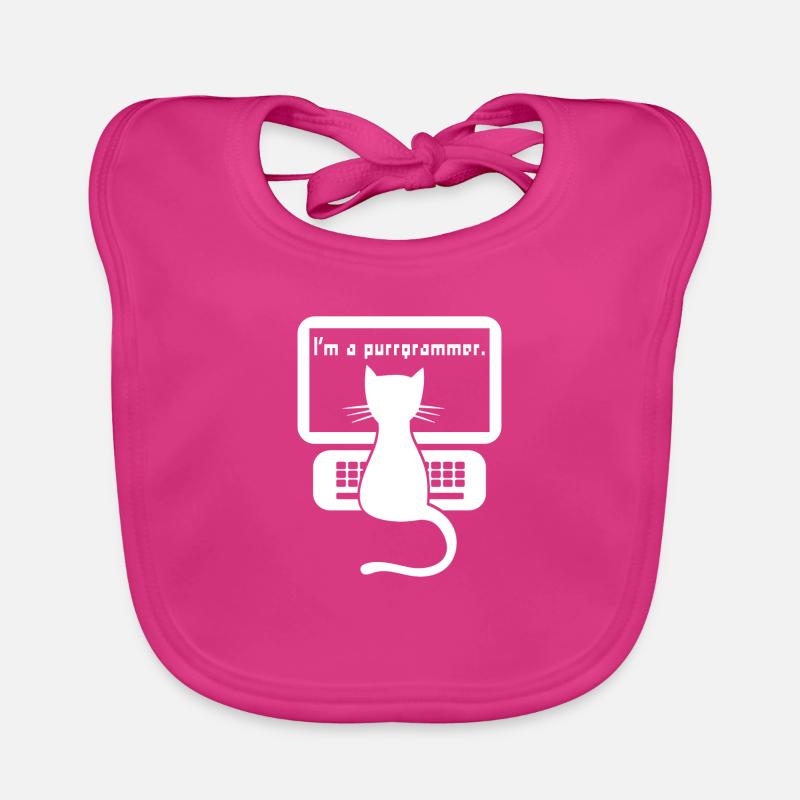 Je suis un cadeau de chat programmeur Bavoir bio Bébé
