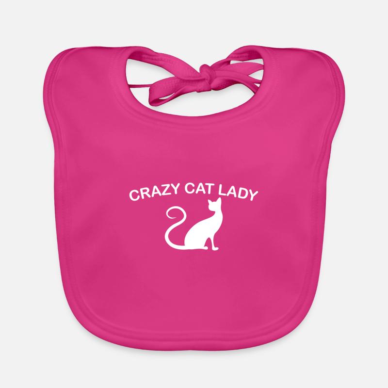 Crazy Cat Lady Geschenk Baby Bio-Lätzchen