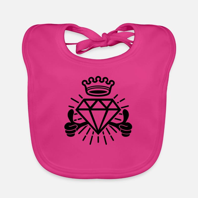 Pouce levé (diamant) Bavoir bio Bébé