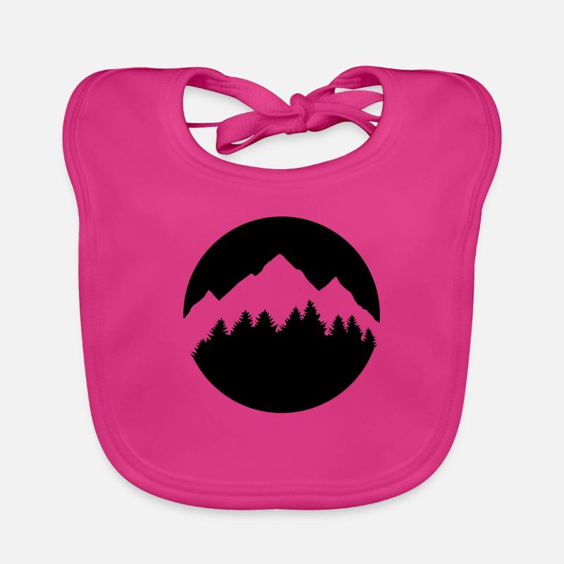 Berge, Wald Baby Bio-Lätzchen