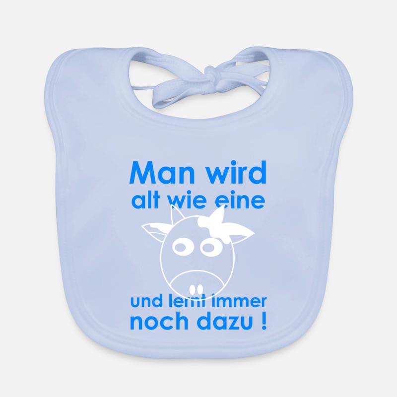 Alt werden und dazu lernen Kuhhumor Baby Bio-Lätzchen