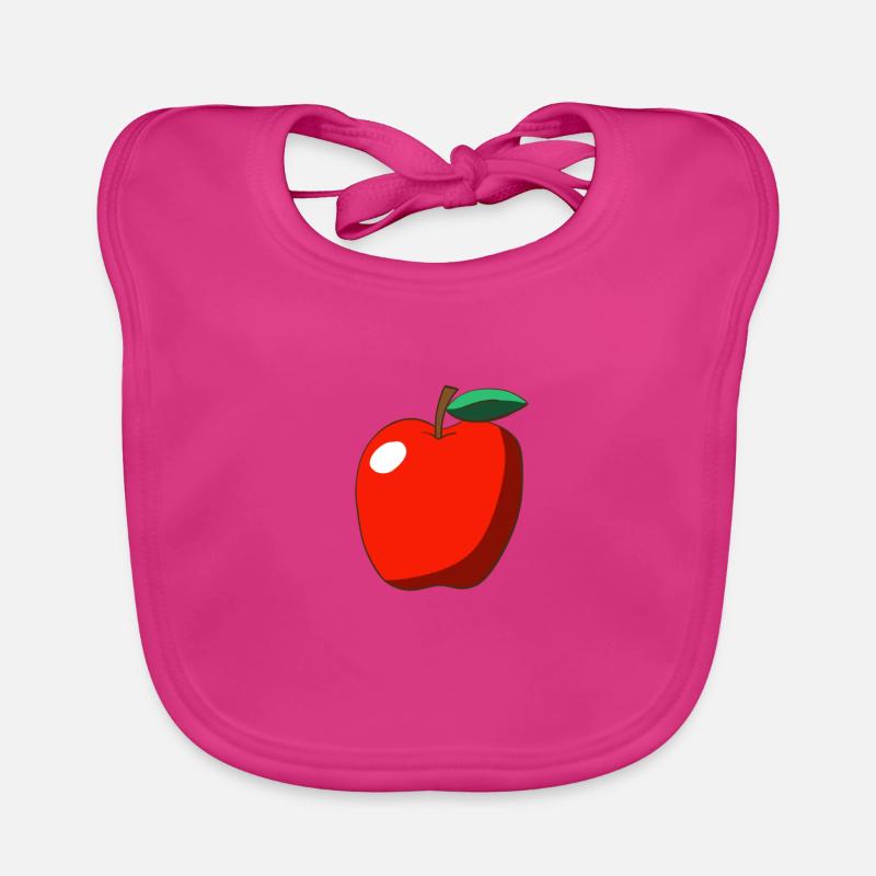Großer roter Apfel Apfel Apfel Mela Baby Bio-Lätzchen
