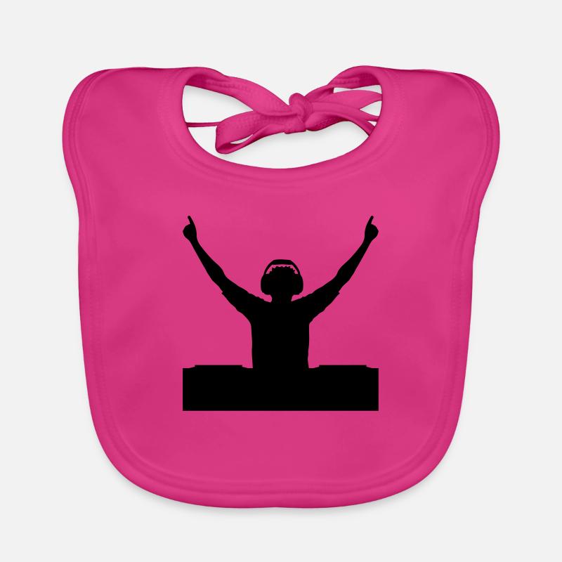 Conception de DJ silhouette Bavoir bio Bébé