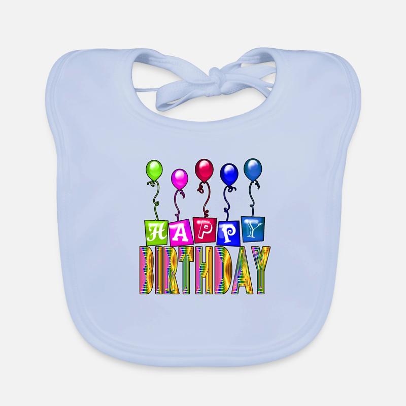 happy birthday Organic Baby Bibs