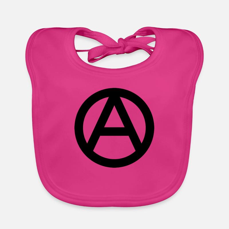 Anarchy - Baby Bio-Lätzchen - Fuchsia