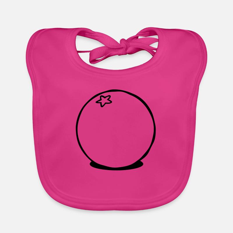 Vegetarian Orange Fruit Organic Baby Bibs