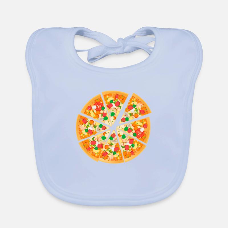 pizza Bavoir bio Bébé