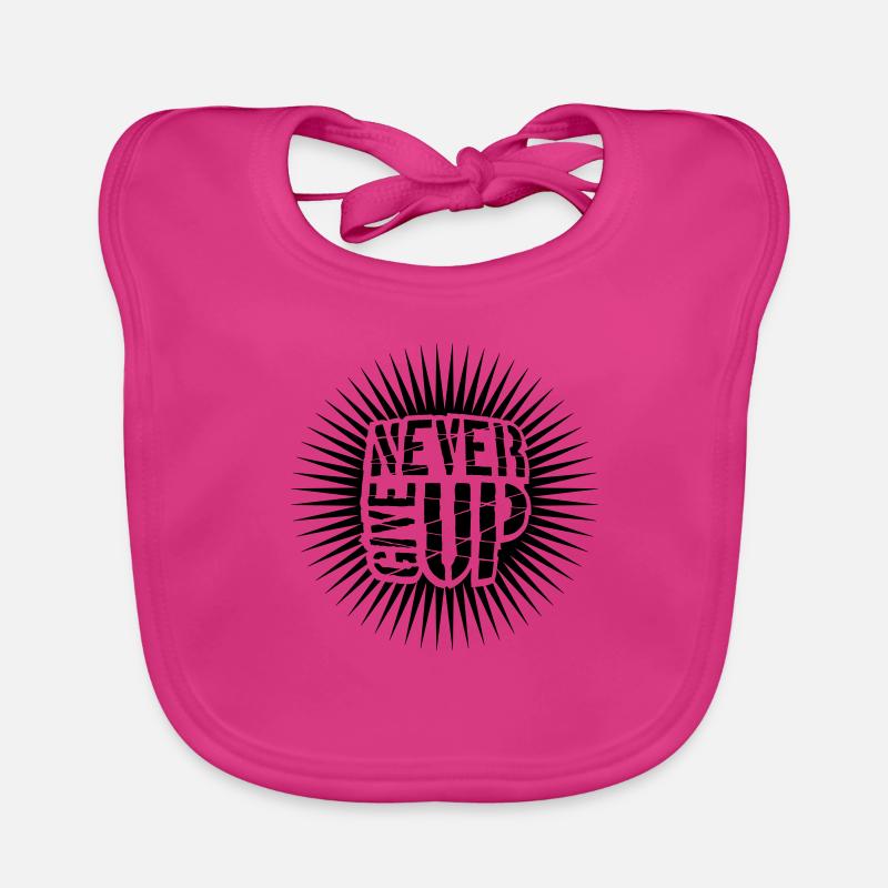 Never give up Organic Baby Bibs
