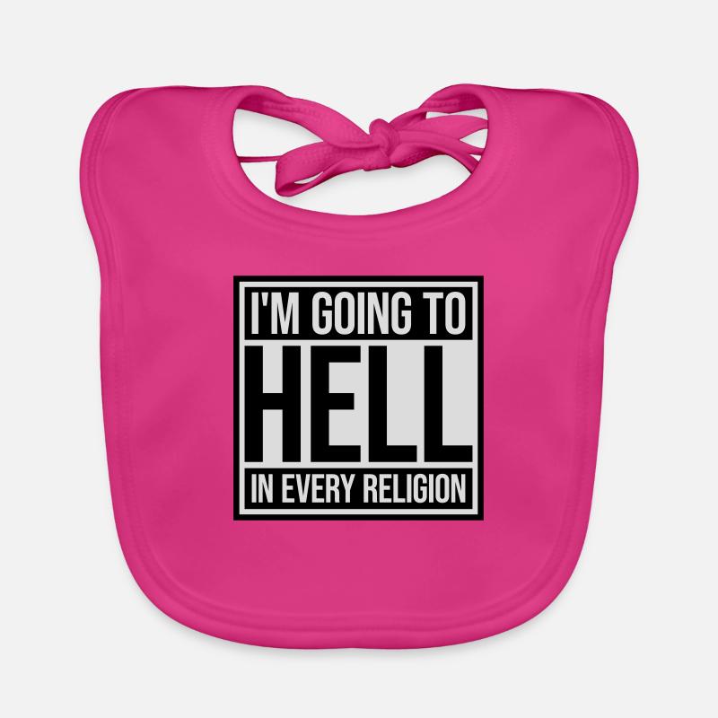 in going to hell Organic Baby Bibs