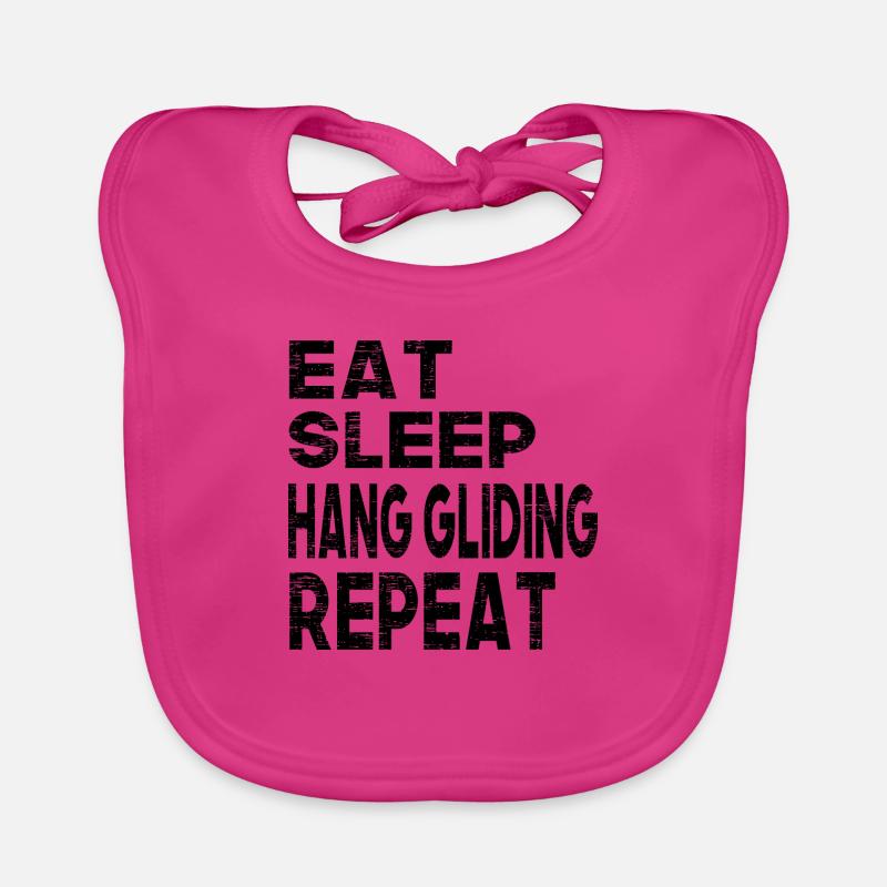 Eat Sleep Hang Gliding Repeat Baby Bio-Lätzchen