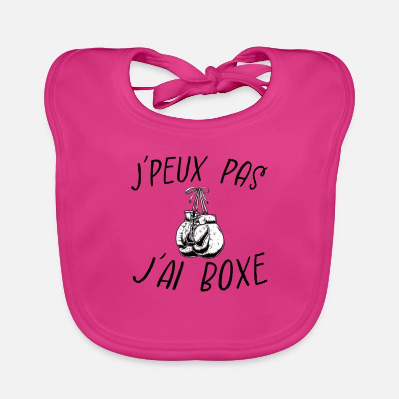 j'peux pas j'ai boxe Bavoir bio Bébé