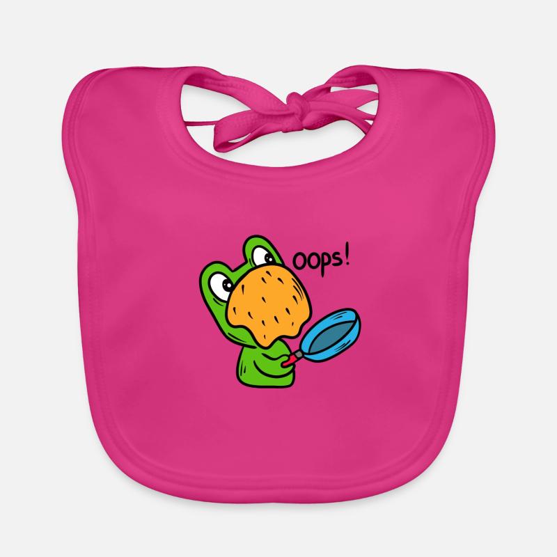 Funny frog, toad Organic Baby Bibs