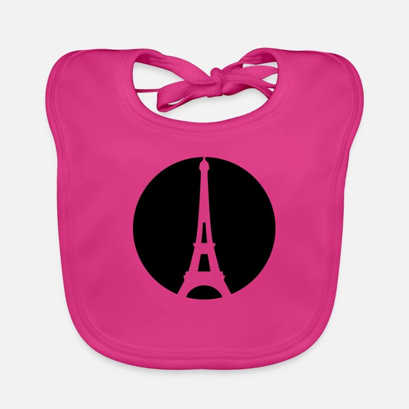 Eiffel tower Organic Baby Bibs