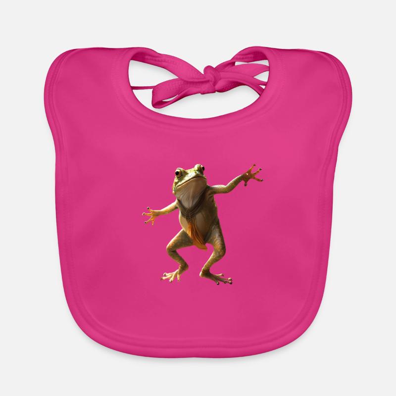 Disco Frog Organic Baby Bibs