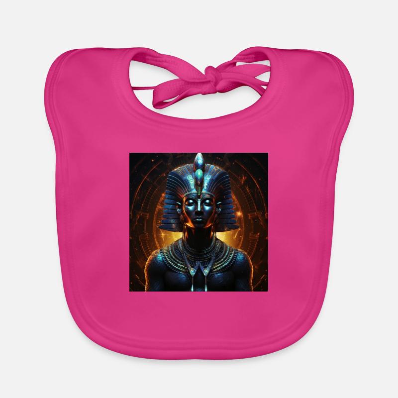 Black Pharaon - Bavoir bio Bébé - fuchsia