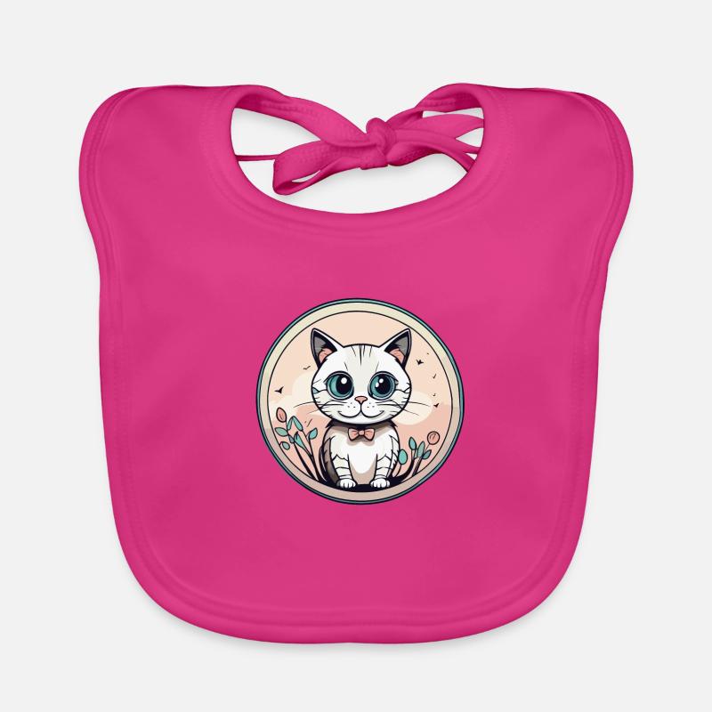 Chat Bavoir bio Bébé