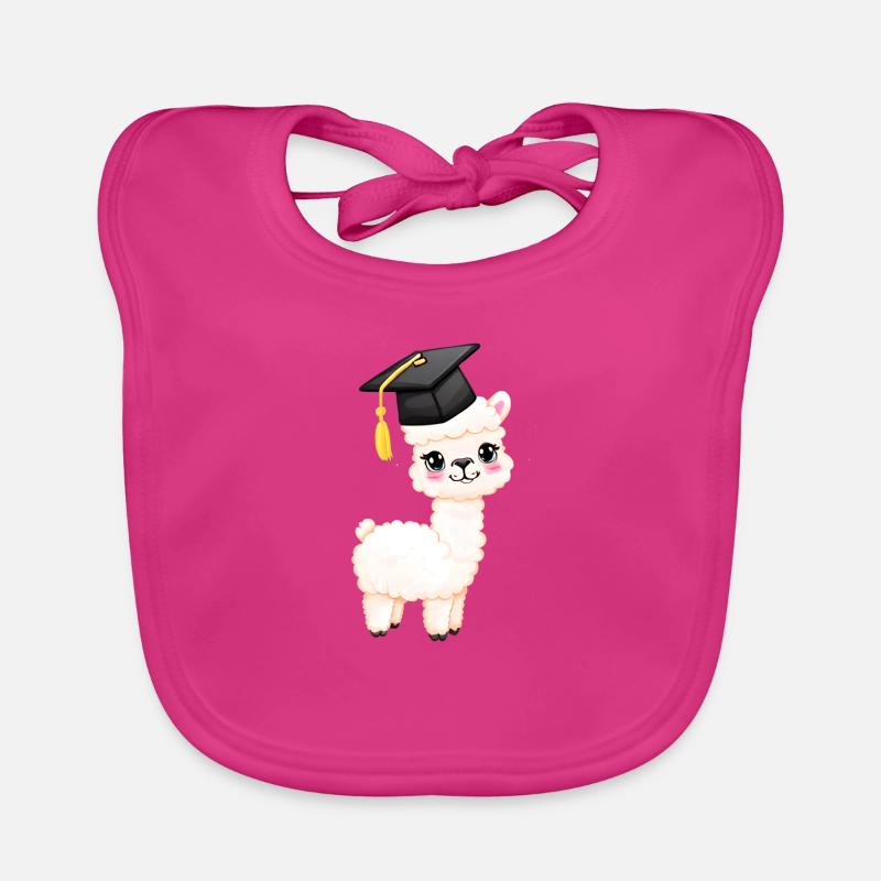 Bachelor Alpaka Absolvent Schulabschluss Studium Baby Bio-Lätzchen