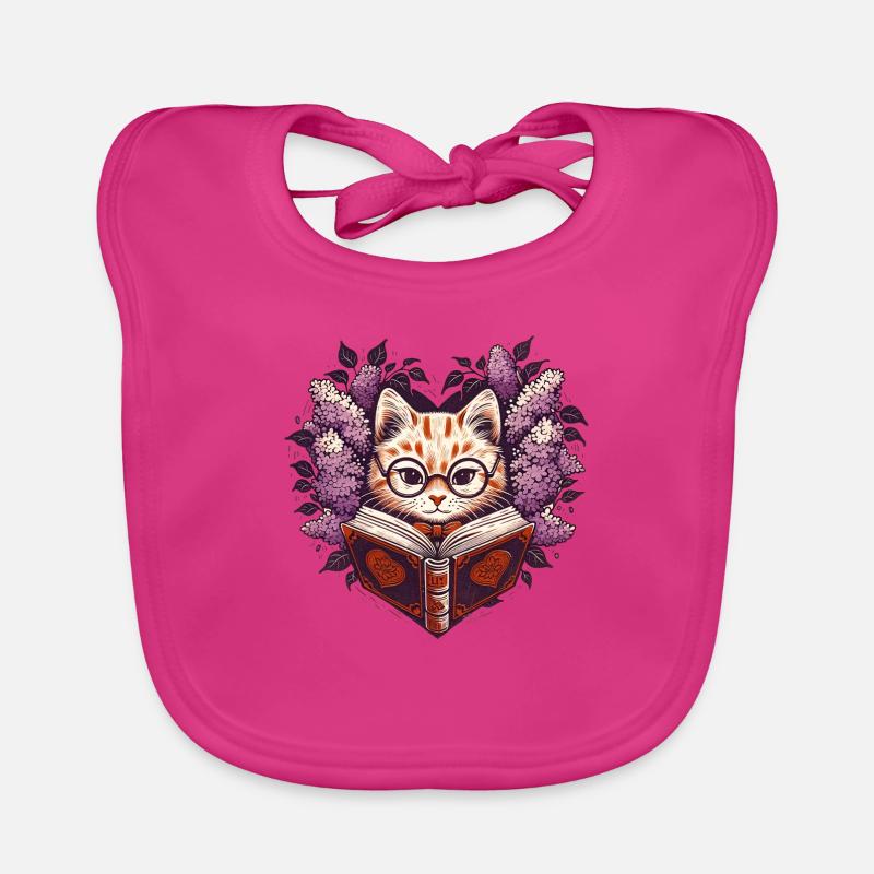 Chat de lecture Bavoir bio Bébé