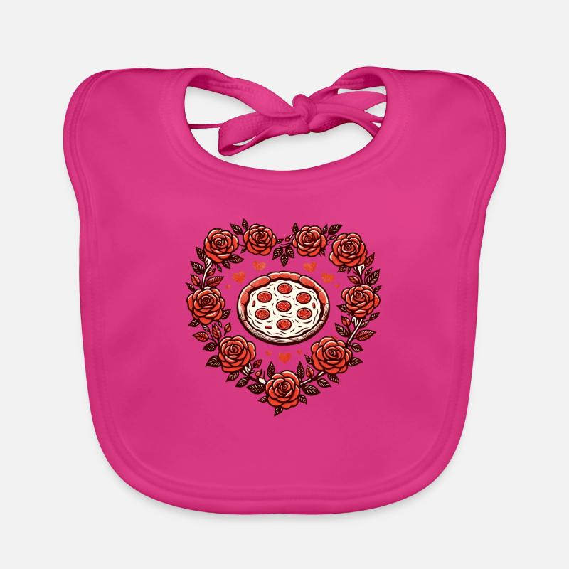 Pizza Lover Organic Baby Bibs