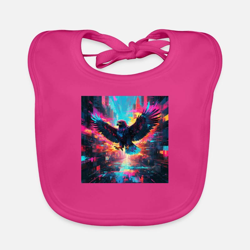 Neon Falcon Organic Baby Bibs