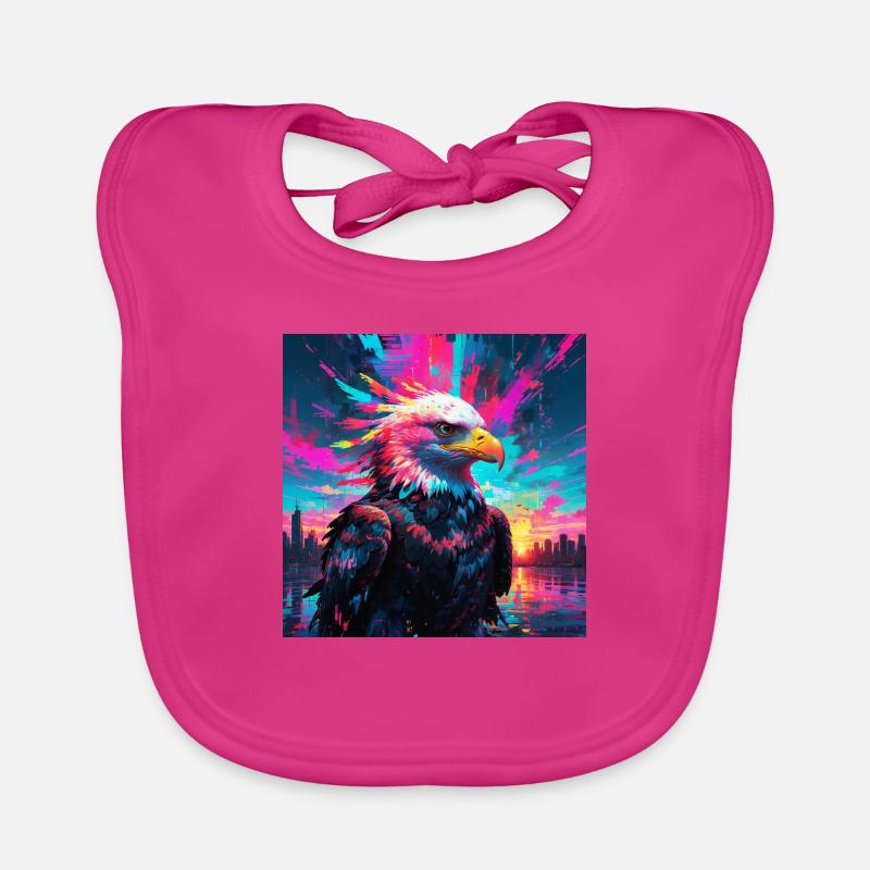 Neon Eagle Organic Baby Bibs