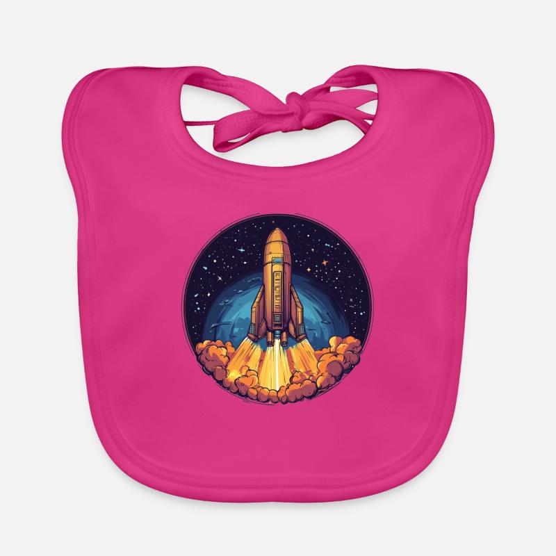 Launch into the unknown: The launch into space! Organic Baby Bibs
