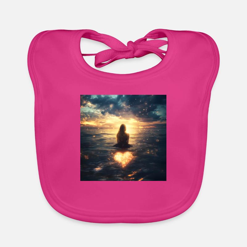 plan céleste Bavoir bio Bébé