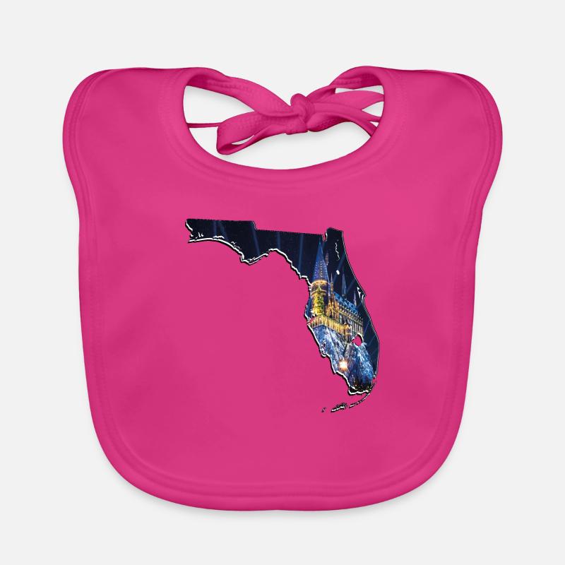 Universal Studios in Florida State Map Organic Baby Bibs