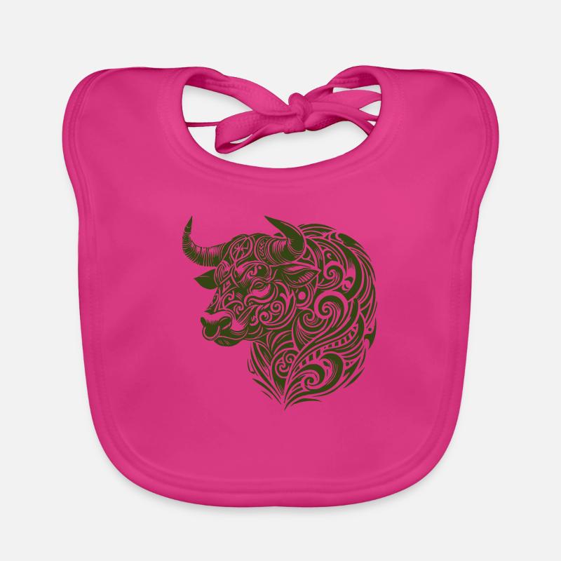 Taurus Tribal Organic Baby Bibs