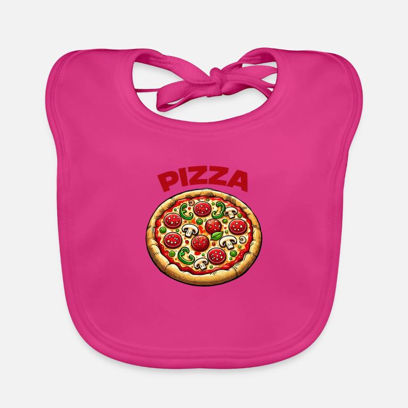 pizza Bavoir bio Bébé