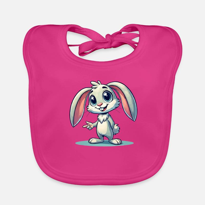 Bunny Comic Organic Baby Bibs
