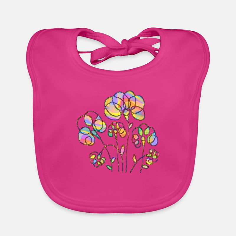 Fleur Bavoir bio Bébé