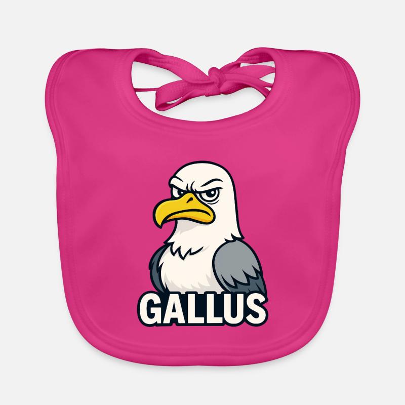 Bold Eagle Mascot Illustration Organic Baby Bibs
