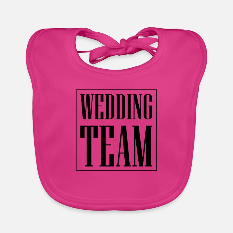 Wedding Team Hochzeit Organic Baby Bibs